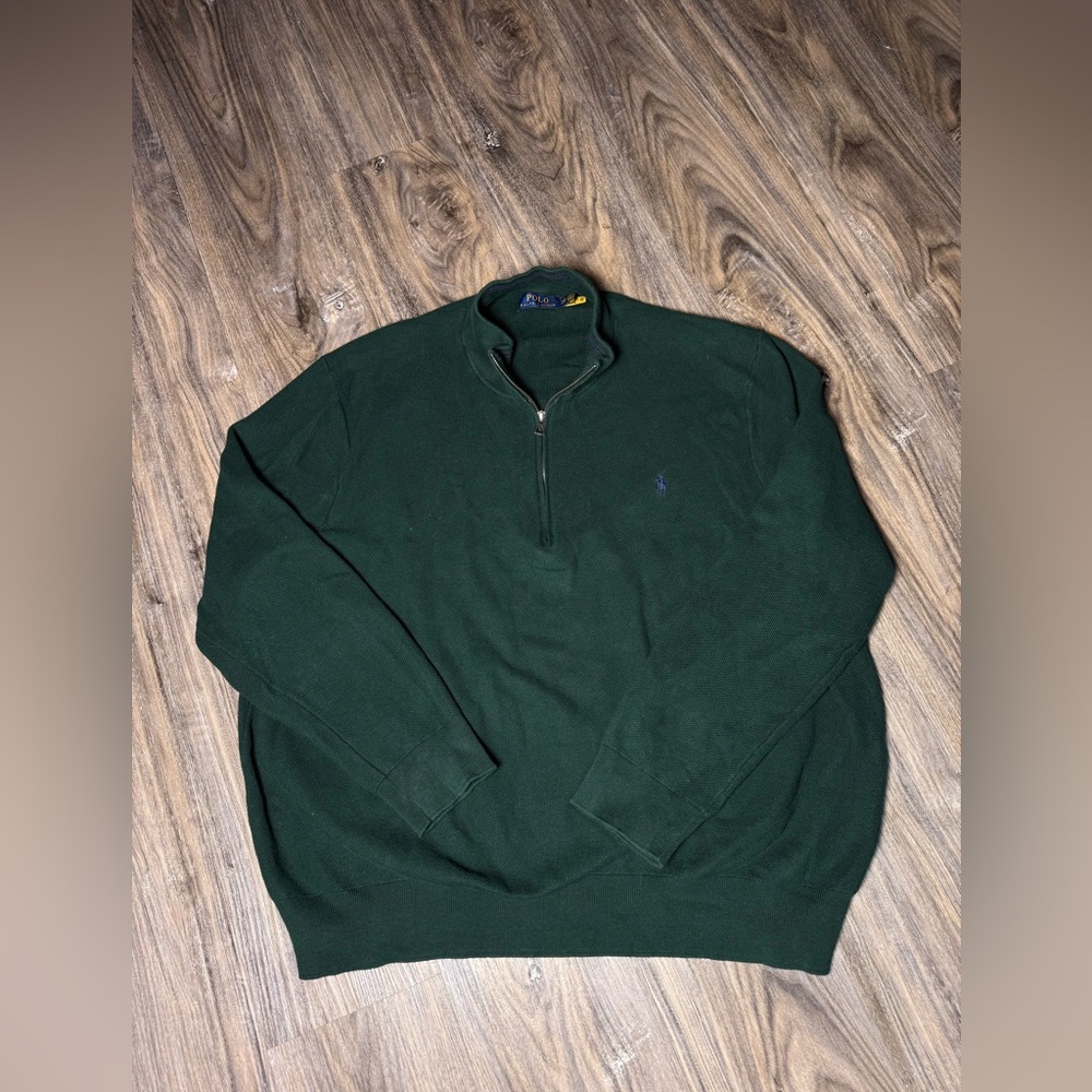 Polo Ralph Lauren Dark Green Zip-Up Sweater